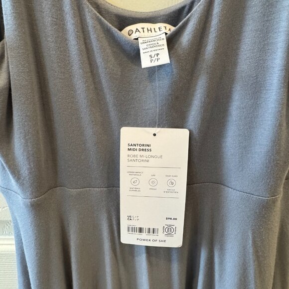 Santorini Midi Dress - Small Petite (Coastline Blue) NWT - Picture 5 of 9